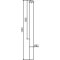 Dekorativ puller | Serie 481B | � 82 mm | fastmonteret, til indst�bning i beton med jordanker, total l�ngde ca. 1300 mm | uden l�s | uden �je